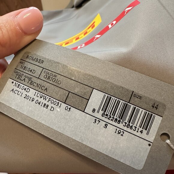 NWT PRADA LUNA Rossa Pirelli Jacket Windbreaker Coat Nylon Sz 44 - Picture 7 of 7